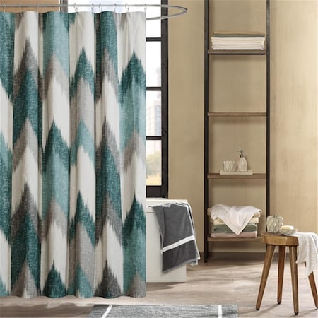 Ink Plus Ivy Kids Alpine Cotton Printed Shower Curtain, Aqua II70-779